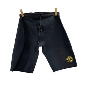Gold's Gym Neoprene Shorts Women M/L Black Weight Loss Slimming Sauna Athletic